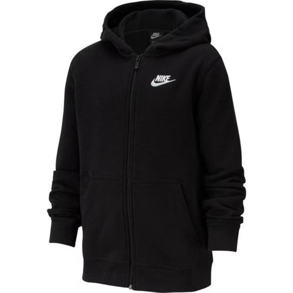 Nike Youth Black Fundamental Full Zip Hoody with Pockets / Size Small - Picture 13 of 14